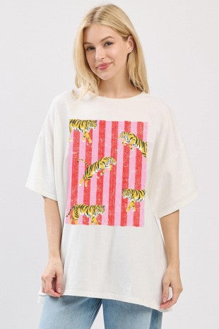 Tiger Stripe Graphic Tee