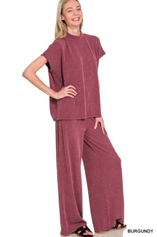 Riley Ribbed Two Piece Set