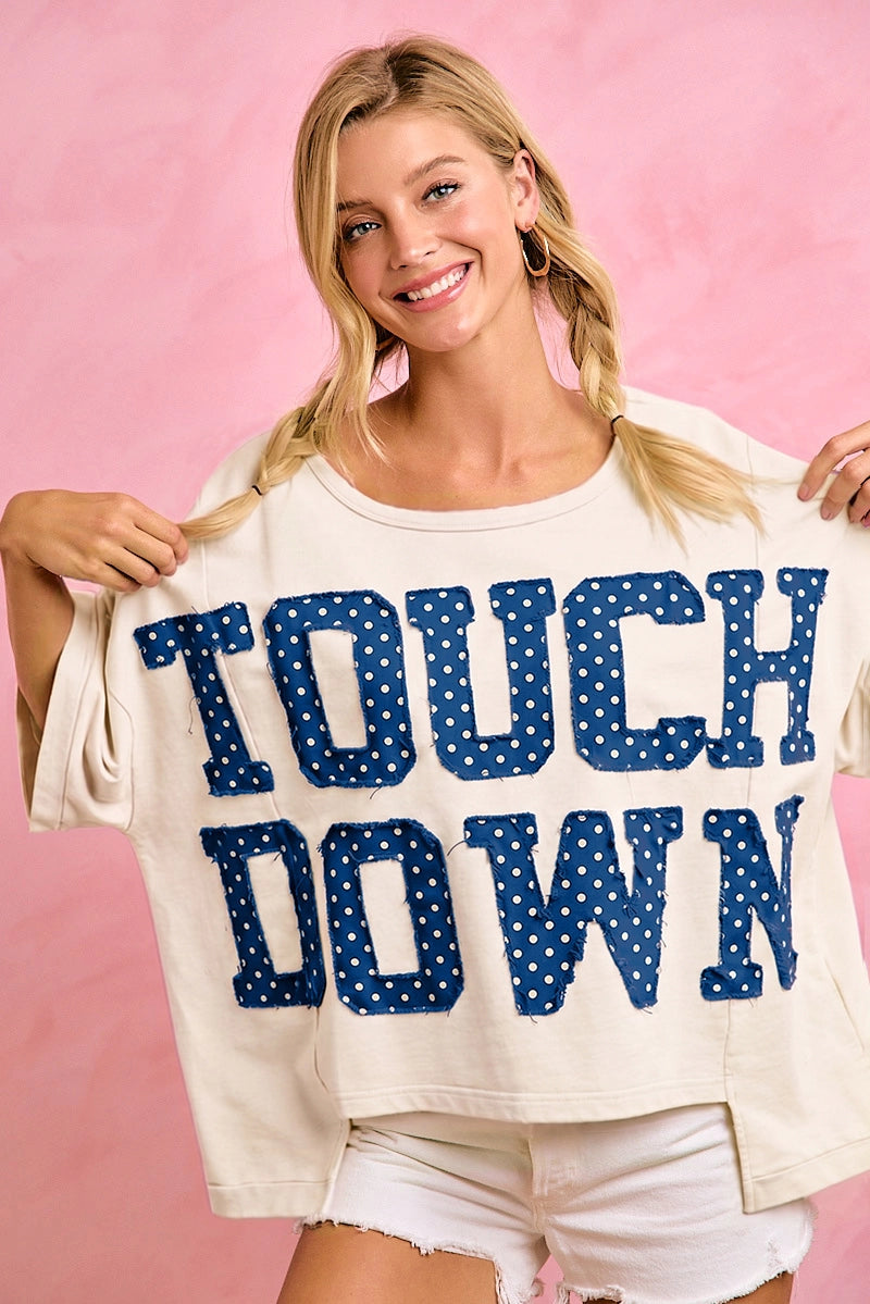 Gameday Theme Polka Dot Top