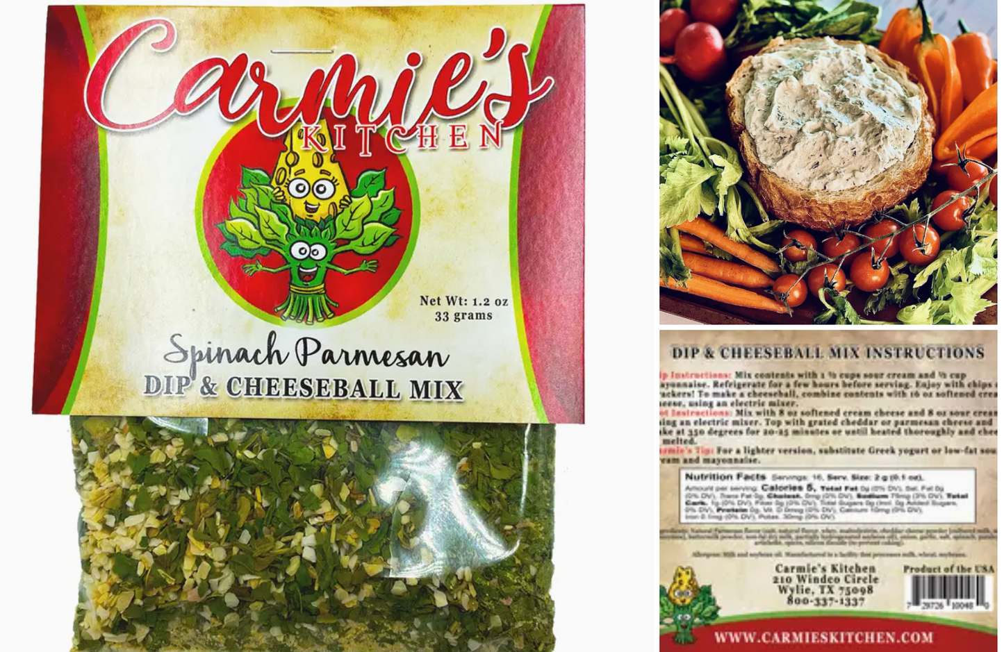 Spinach Parmesan Dip Mix