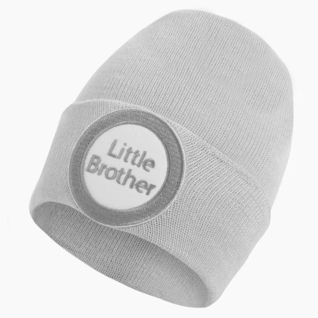 Little Brother Newborn Nursery Hat (Grey)