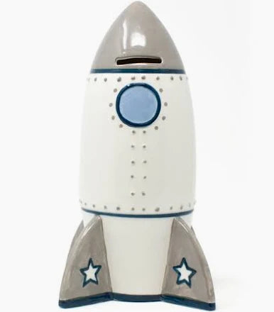 Roger Rocket Ceramic Bank