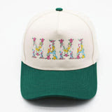 Mama Floral Embroidered Hat