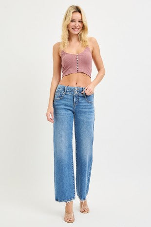 Double Waist Denim Jean