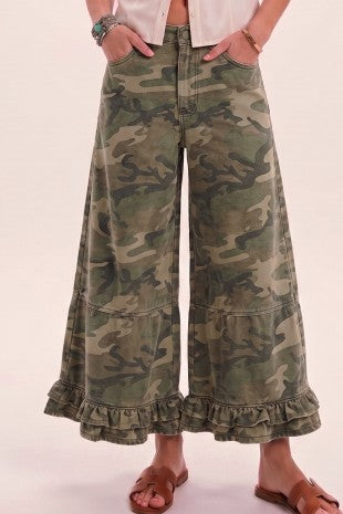 Rugged Washed Camo Pant