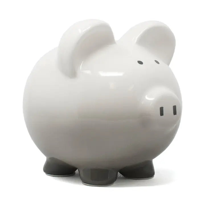 Gray Ombre Piggy Bank
