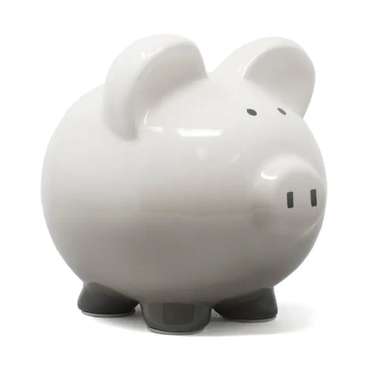 Gray Ombre Piggy Bank