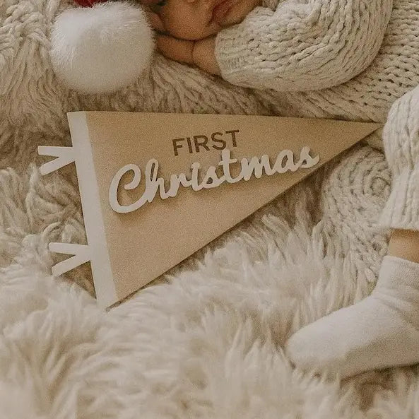 Baby’s First Holiday Pennant Flag Set | Birch + Acrylic