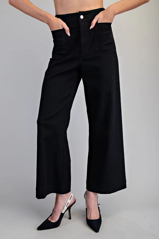 Soft Wash Denim Wide Leg