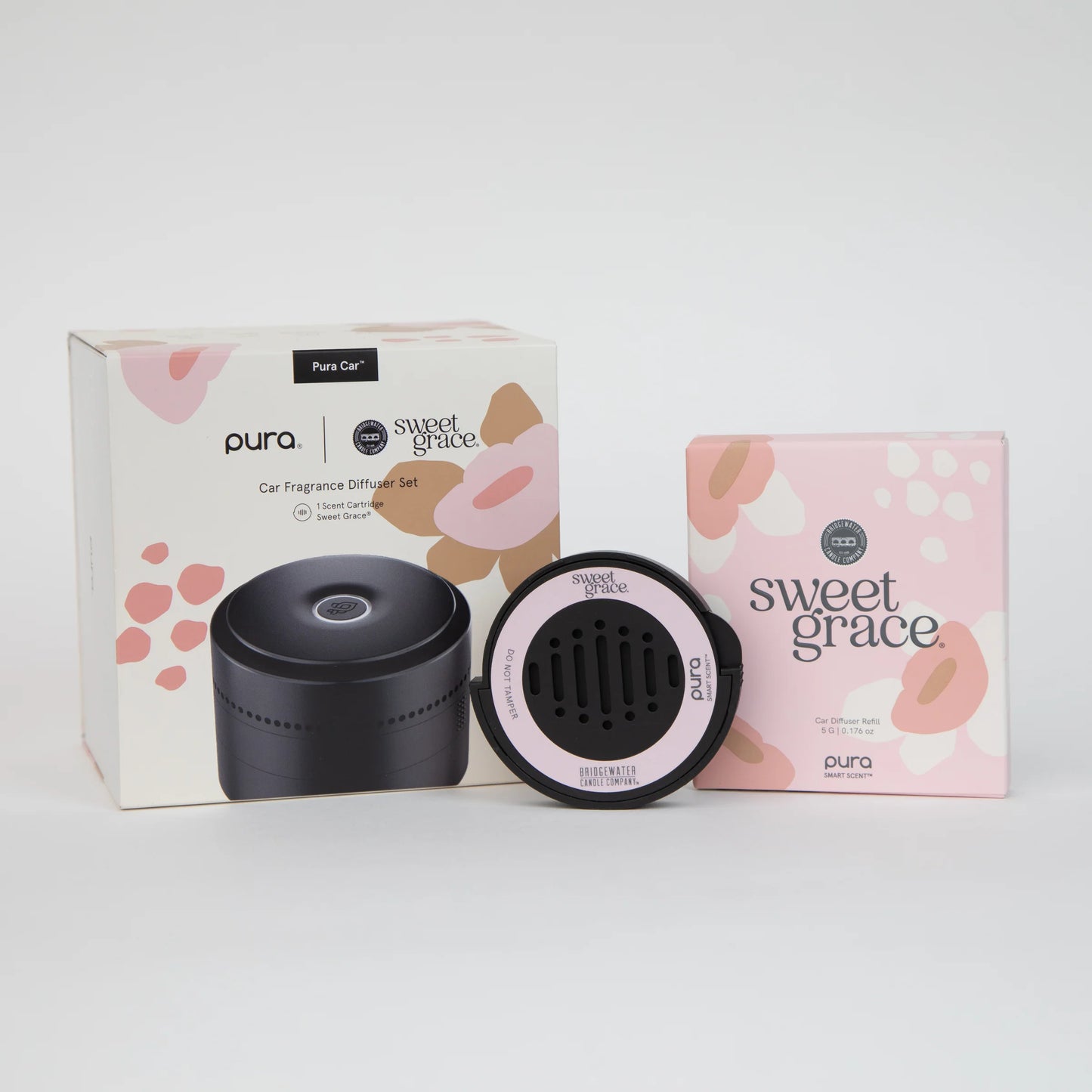 Bridgewater + PURA Car Diffuser Set With Sweet Grace