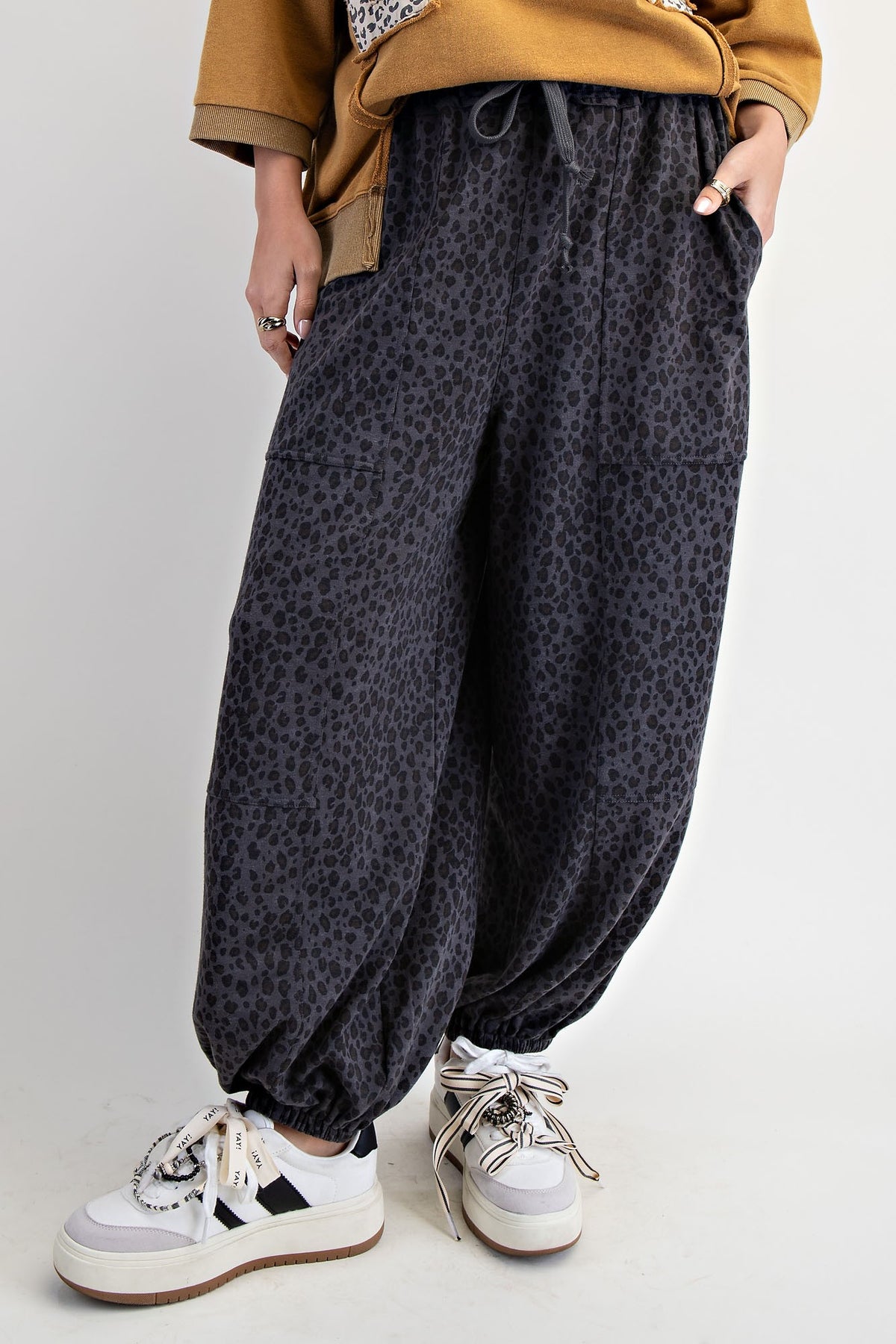 Laney Leopard Print Joggers