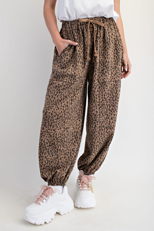 Laney Leopard Print Joggers