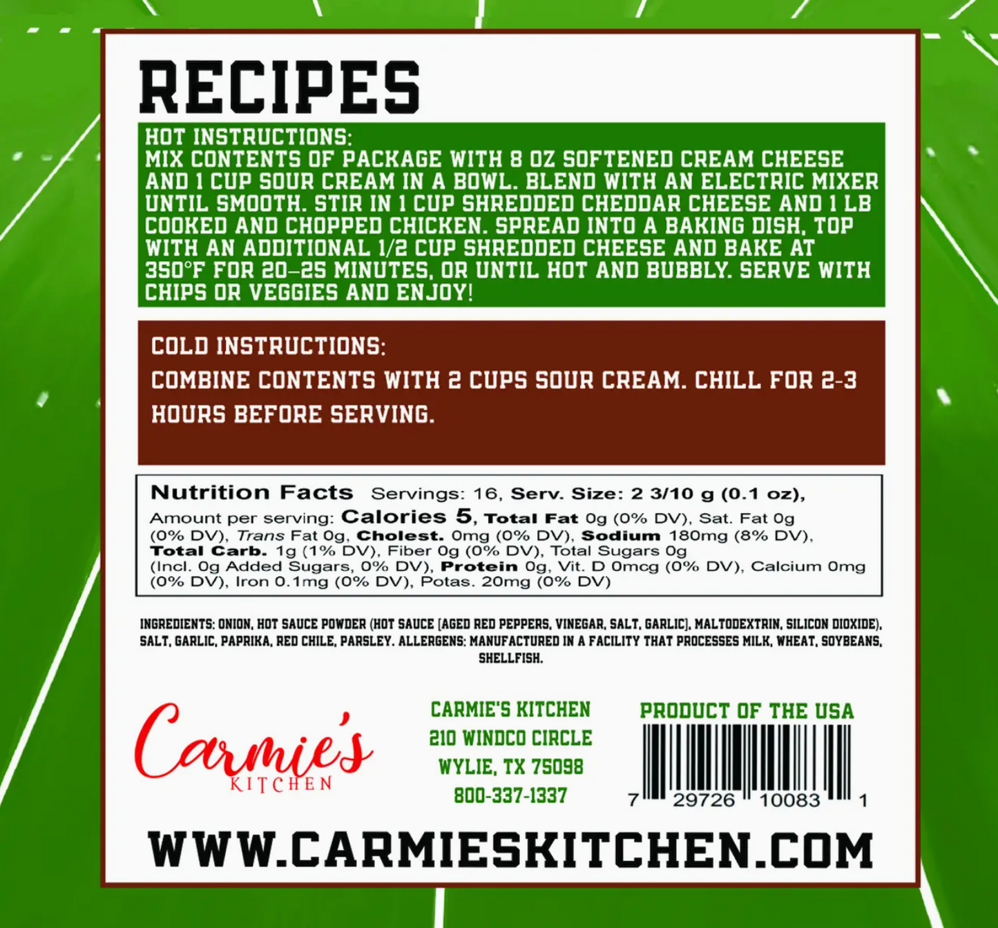 Buffalo Blitz Dip Mix - Game Day Collection