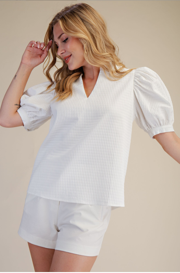 Sutton Puff Sleeve Top