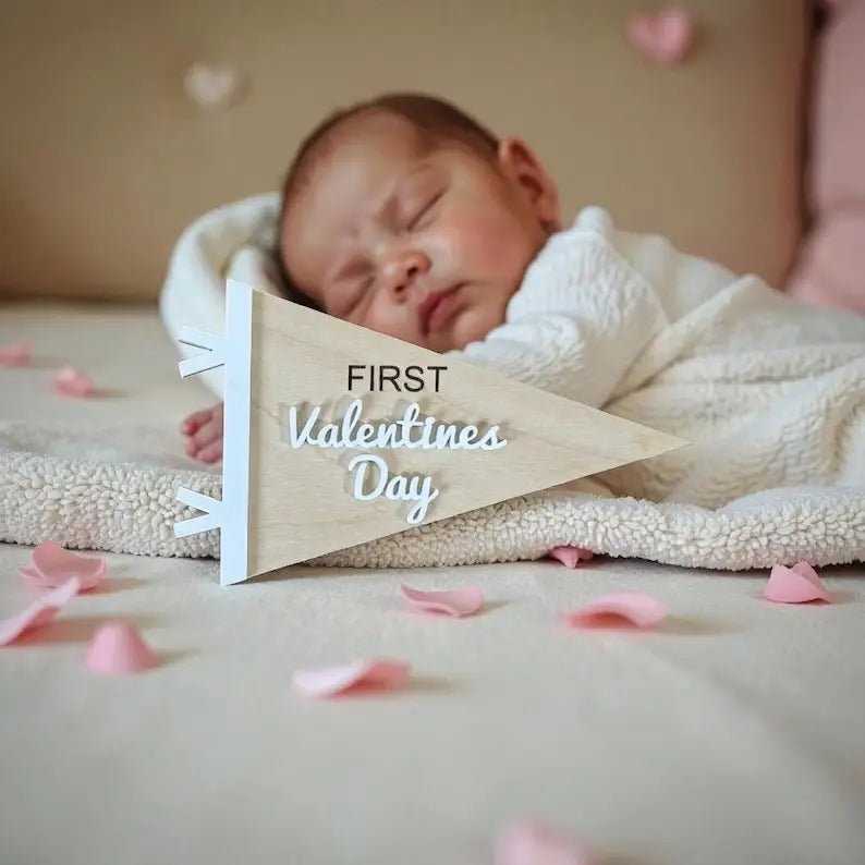 Baby’s First Holiday Pennant Flag Set | Birch + Acrylic