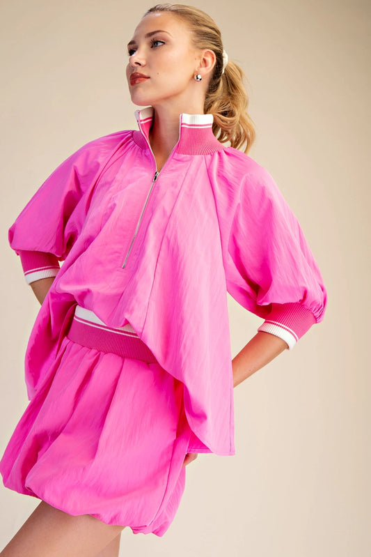 Maddi Mock Neck Half Zip